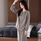 Kuaishen-Pyjamas für Frauen im Herbst Pure Cotton Long Sleeve Frühling und Herbst Plus Größe Baumwolle modische Blumenhauskleidung für Frauen außerhalb von 1517 m [150-160 cm/90-110jin [Jin gleich 0,5 kg]]]