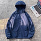 Herren 2024 Neues Sommer Dünner Outdoor-Drei-in-One-Jacke Soft Shell Mountain Climbing Anzug für Frauen winddes Bergsteigen 6628 Meter Weiß [gleicher Stil für Männer und Frauen] [Drei-in-Eins-M