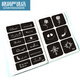 Tattoo template Korean half-small sticker juice hollow pattern template book tattoo spray painting set a 826-picture tattoo book