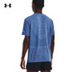 
Under Armor (UNDERARMOUR) official short-sleeved men's spring and summer Seamless fitness training suit breathable running half-sleeved sports T-shirt men's clothing 692 blue-63% nylon 37% polyester fiber 2XL