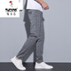 Woodpecker (Tucano) Tennisplaidhose koreanischer Stil Trendy Lose Long Hosen Herren Frühling und Sommer gestreiftes Casual Hosen KDKZ-6629 Black 34