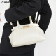 CHARLES/KEITH Fashion Crocodile Pattern Handheld Kelly Bag Women's Bag Birthday Gift CK2-30782470-1 CK2-30782470-1 Milk White Medium Bag
