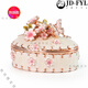 Fantasy high-end light luxury export Russian enamel jewelry box OSEWAYA Japanese Picals jewelry box Sakura male oval cherry blossom box-pink original Uchimura