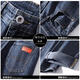 Jarek Wolflike 2024 Otoño e invierno Nuevos jeans heterosexuales American Casual American Loose cómodos y versátiles pantalones de moda Z6621 Black 29