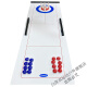 Huika table curling sports children's table-to-face game ice hockey board game dryland sand pot bowling robot props splicing red and blue curling 16 balls 12040cm