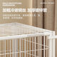 Jiamen JIAMEN (JIAMEN) anti-jailbreak fence dog cage household dog isolation fence free combination reinforced small dogs and cats Teddy Corgi white thickened anti-tilt 7 pieces 140*70*80 topless regular style