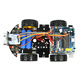 CreateBlock Programming Robot Intelligent Car C51 Microcontroller Kit Wifi Video Monitoring Speed Measurement Tracking Barrier Remote Control Light Search Bluetooth WIFI4 Package Five Scale Parts