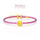 Chow Tai Fook Soinlove Golden Coco Cat Series mignonnes Fu Cat Transport Bread Bracelet VR866 VR866