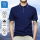 JEANSWEST LIFE真维斯2025新款短袖polo衫男款翻领t恤纯色上衣服男装男士polo衫 黑色698 4XL （建议160-180斤）