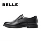 Belle Comfortable Genuine Leather Dress Shoes Men's New Black Round Toe Business Leather Shoes B3GK7CM1 Black 39 (245mm)