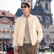Mr. Bu Bu’s thin base sweatshirt for men casual hooded men’s inner top 2025 new product KT15763 Kangaroo bag-Bronze M (170)