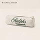 RALPH LAUREN Classic Ralph s Coffee Pencil Bag RL81250 300-Green/White ONE