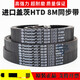 Imported synchronous belt HTD512-8M 520-8M 560-8M 576-8M transmission belt imported Gates 576-8M-40mm width
