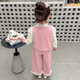 Disney Girls 25 Herbst neuer Anzug duftender Weste modische Kinder dreiköpfige Set Frühling und Herbst Baby Mode 6621 Pink [Drei-teiliger Set] 100 Empfohlene Höhe 85-95 cm