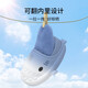 LATE TIME Gradient Shark Children's Cotton Slippers Boys' Bag Heels Winter Indoor Warm Non-Slip Girls Baby Plush Slippers Winter White Blue Inner Length 22cm 220 Suitable for Feet Sizes 34-35