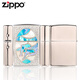 
ZIPPO kerosene lighter genuine windproof colored dolphin lover creative gift for boyfriend Valentine's Day Dolphin lover [new machine without oil] DY9902GQ
