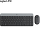Ensemble clavier et souris Logitech Fashion Series MK470 Ensemble clavier et souris sans fil ultra-mince gris étoile avec récepteur sans fil 2,4 G