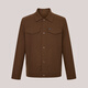 Hazzys Men's Automn and Winter Jacket Handmade Woolen Shirt Style Executive Executive Veste Men's Asvzu0BDU21 Brown BW L (175 / 96A 48)