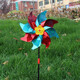 Buntes Windmühlen Kindergartenpark Event Dekoration Plastik Windmühle Kinderspielzeug landschaftlicher Windmühle Bunt sieben Blatt Windmühle