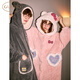 Gukoo Couple's Nightgown Winter HelloKitty New Coral Velvet Pajamas Women's Warm Bathrobe Men's Home Clothes D KT Couple's Nightgown M Women