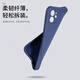 毕亚兹适用OPPO Reno8手机壳 reno8手机保护套 全包防摔散热超轻薄植绒内衬液态硅胶磨砂软壳 JK177黑