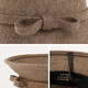 SOMUBAY Fisherman Hat Women's Autumn and Winter Wool Warm Hat Women's Casual Top Hat Fashion Versatile Retro Basin Hat Mixed Camel Default
