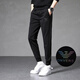 LEXC Light Luxury High-High Grain Sports Sports Pants Summer Spring Autumn Winter New Borded Gold Fashion Pants Loose Plus Velvet Black 3291 más Velvet M Recomendado 90-100 Jin [Jin equivale a 0.5 kg]