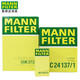 Filtro de filtro Mannfilter Filtro de aire Filtro de aire Filtro de aire acondicionado HU719/8X+C24137/1+CUK2733 Volvo S80 2.5T