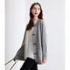Baitu betu women's autumn new wool sweater wilderness marrard V-neck loose cardigan women 2409T40 gray M
