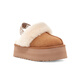 
UGG Autumn New Women's Thick Sole LOGO Elastic Strap Lazy Fur Shoes 1113474CHE Maroon 38
