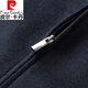 Pierre cardin cashmere wool jacket with autumn and winter short daddy's thin woolen jacket men's coat black 3XL 190/104A