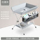 Table de la couche de couches Tillysen Table de soins de soins pour bébé pliable table de soins de soins de bébé pliable Table de la salle de bain Perf blanc - GU château gris [levage et abaissement] Réglage à trois vitesses