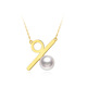 Yuan percentage 18K gold selected Akoya seawater pearl necklace pendant birthday gift for girlfriend 18K gold color 5