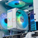 Qiao Sibo Qiao Sibo cr1000 series supports 12th generation 1700 tower CPU air-cooled radiator multi-platform radiator CR1400 EVO color version (white)