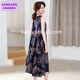 Kamusen Summer Fashion Cotton Seidenkleid mit mittleren Alterswäsche aus der ärmellosen Weste Baumwolle Langer Rock Nr. 689 2xl [115-130jin [Jin entspricht 0,5 kg]]