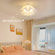Grand View Garden (DGY) Cream Style Hauptschlafzimmer Deckenleuchte kreative Esszimmer Lampe einfache Blumenstudie Kinderzimmerlampe Guangdong Zhongshan Lampe 9735-Decken 35 cm-drei Farblicht