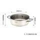 SUPOR 304 stainless steel hot pot 5.0L double bottom gas induction cooker soup pot 28cm white ST28AA6-W