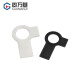 Guwanji Double oreille Stop Washer GB 855 304 ACIER DOUBLE AVEC DOUBLE AVEC GB854 FON RONDEUR DE VIS M3M4 Iron Black M3M4 M22 [5 pièces] 304 Oreille simple