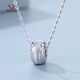 Aido Diamond pt950 platinum pendant for women platinum Lulutongyuan transfer bead necklace weighing 1.3-1.5 grams + delivery silver chain