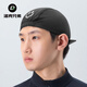 Rock Brothers Cycling Cap Fleece Warm Windproof Hat Mountain Road Bike Helmet Lined Hood Men Black/Fleece