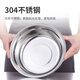 JOBO 304 stainless steel deep soup basin 18cm thickened vegetable basin egg basin kitchen cooking basin hotel commercial home use