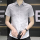 Pang Donglai DL Summer Nuevo camisa de manga corta Masculina Camisa casual de negocios Juvenil Top HT844 Green M 90-105Jin [Jin equivale a 0.5 kg]