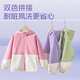 JeansWest Children's Jacket Spring and Autumn 2025 Boys' Patchwork Jacket Autumn Clothes for Big Children Hooded Cardigan Girls Windproof Clothes