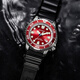 Citizen Watch Men's Japanese and Korean Optical Dynamic Red Plate Rubber Strap Watch for New Year's Gift BN0159-15X