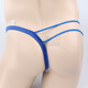 Ye Zimei, sexy Unterwäsche von Männern, Männer einzelne Seite Pull U-Convex Tanga, Männerseite atmungsaktivem T-Tousblau, Einzelgröße