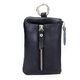 Qiger Neue Kapazität Schlüsselbeutel Damen echte Kuhlattenwagen Schlüsselkette Herren Mini kleiner Kartenbeutel Brieftasche integrierter Tasche Pink [Zipper 6 Schnalle]