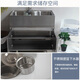 Floor-standing sink cabinet bathroom cabinet combination 304 stainless steel laundry cabinet with washboard wash basin balcony sink cabinet 120 washing machine partner 61cm (inclusive)-90cm (inclusive)