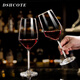 DSHCOTE Light Luxury High-end Red Wine Glass Set Home Crystal Rotating Quick Decanter with Cup Holder Goblet Wine Glass (8-piece Set) Jinshan Waist Decanter Style 520ml