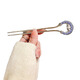 National style classical U-shaped hairpin for women, blue and white porcelain, new Chinese style temperament hairpin, high-end hairpin, hairpin, hairpin, blue and white porcelain pearl-U-shaped hairpin gold
