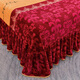 Yu Zhaolin's four-piece set of milk velvet on a winter bed in winter, double-sided velvet thickened flannel quilt cover bed skirt anti-static double-home love 1.5 meters bed four-piece set [quilt cover 1.8*2.2 meters]